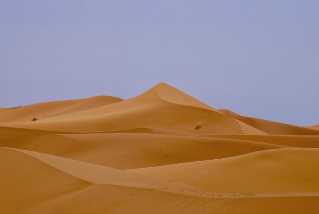 Sand dune from Sahara Dessert