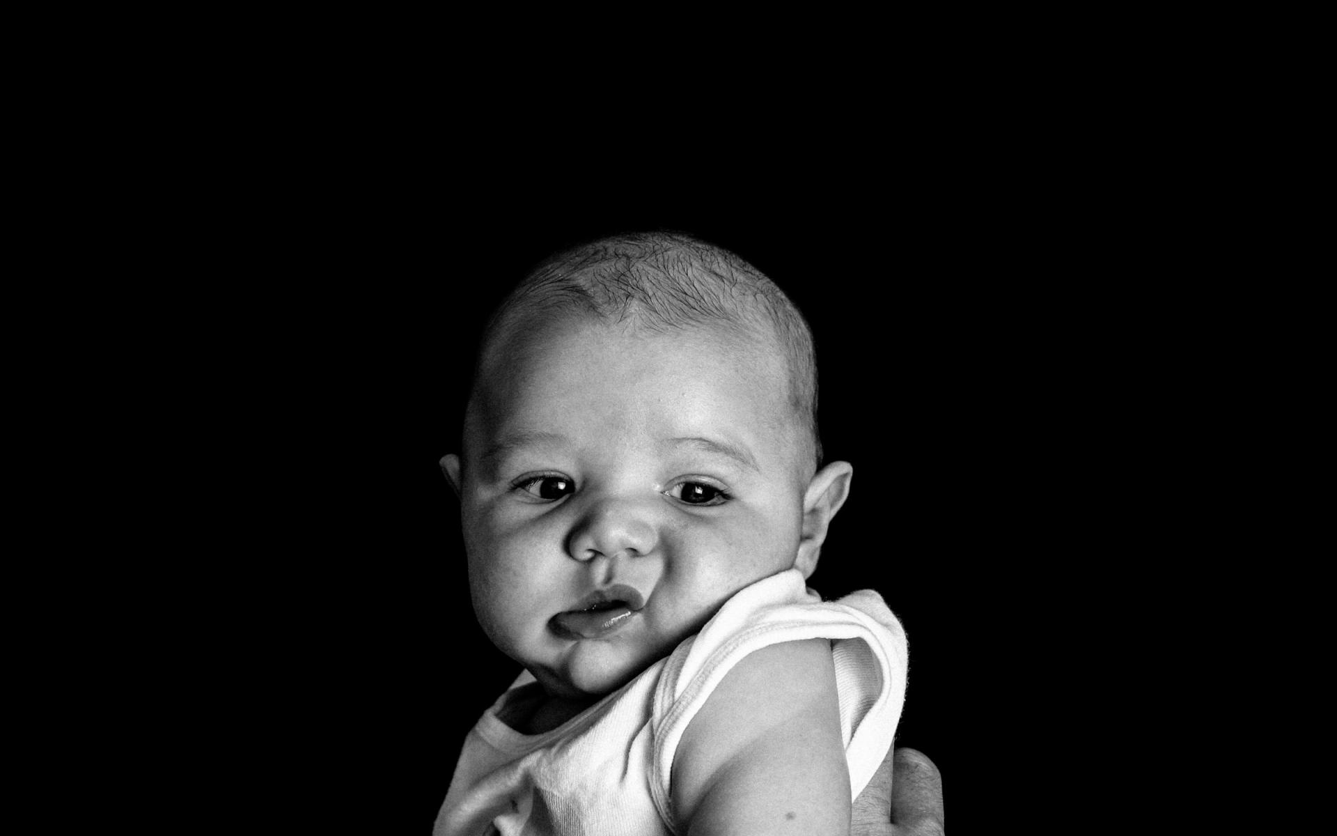 Baby being held