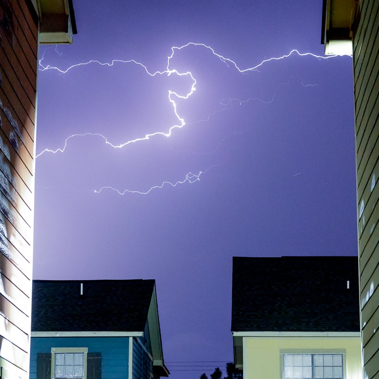 Lightning in Oklahoma, by Talia Nat